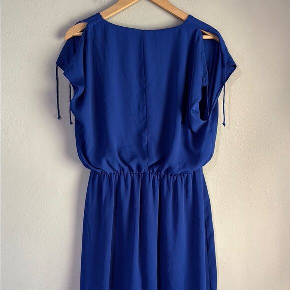Express Royal Blue V-Neck Dress - Picture 10 of 10